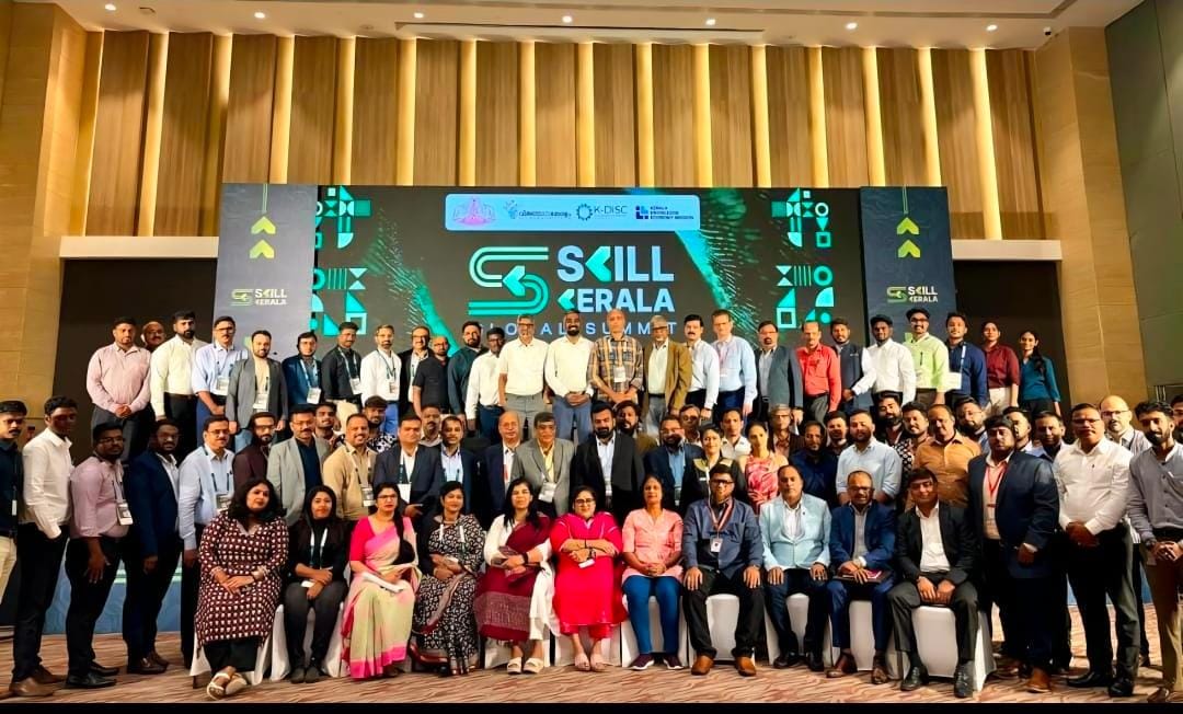 Team collaboration in open plan office